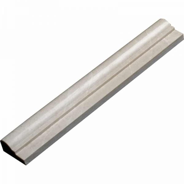 Floridian Cream Polished Marble Molding Ogee Edge 2x12 Inch