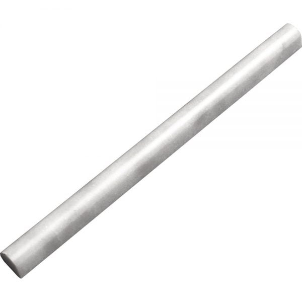 White Carrara T Polished Marble Molding Pencil Edge 3/4x12 Inch