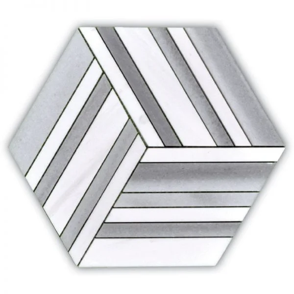 Dolomite - Equador Hexagon 10.24 Inch HEX (0.84 ft2) Honed