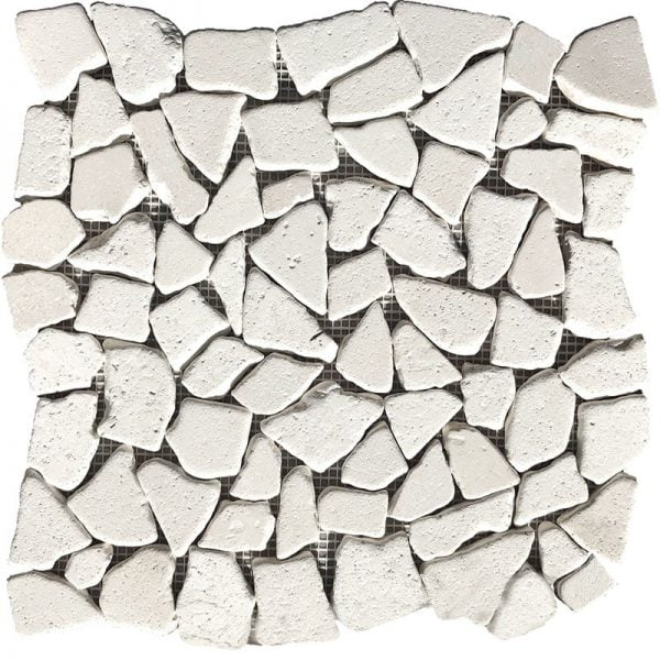 Limra Limestone Tumbled Limestone Mosaic Pebble PB-02