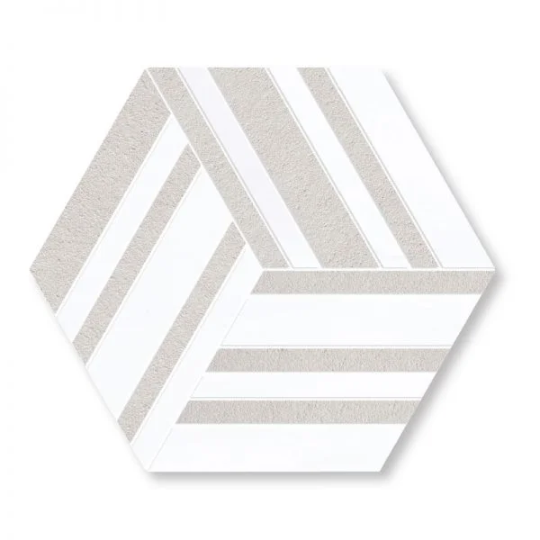 Dolomite - Sandblast Beige Marble Hexagon 10,24 inch HEX (0.64 ft²) Honed