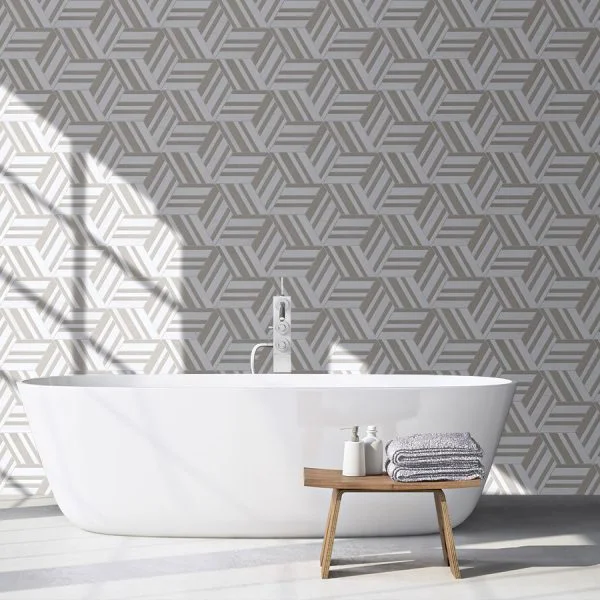 Alternative view of Dolomite - Sandblast Beige Marble Hexagon 10,24 inch HEX (0.64 ft²) Honed