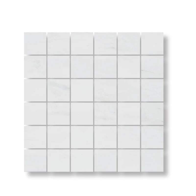 Dolomite Polished Marble Mosaic Straight 2x2 Inch