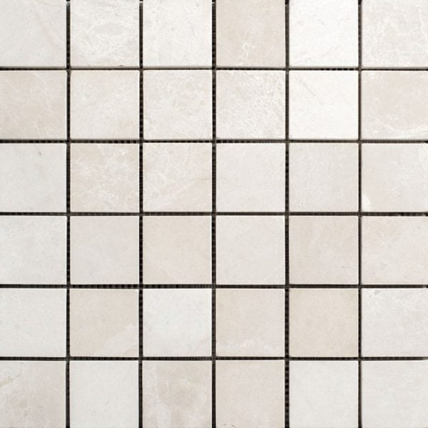 Floridian Cream Polished Marble Mosaic Straight 2x2 Inch