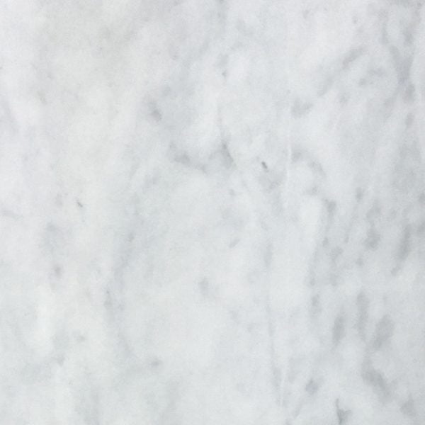 White Carrara T Polished Marble Tiles 18x18x1/2 Inch