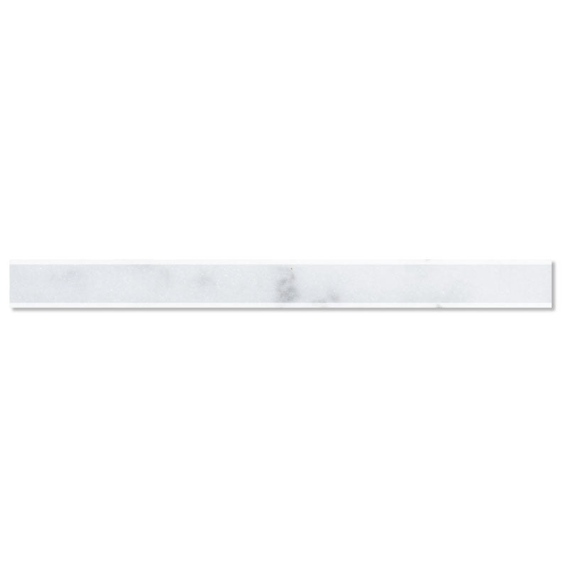 White Carrara T Polished Marble Windowsill 5x74 Inch Two Side Bevelled ...