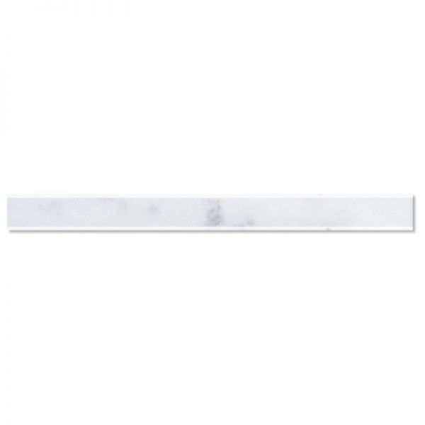 White Carrara T Polished Marble Windowsill 6x74 Inch Two Side Bevelled