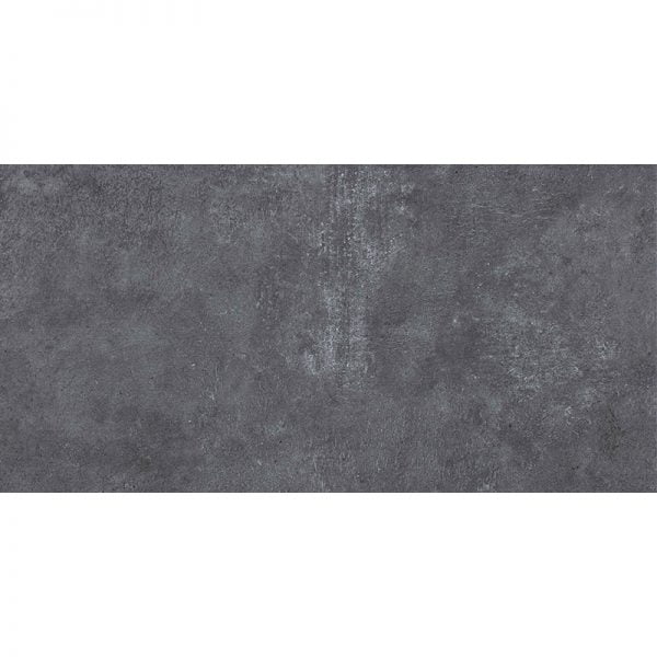 Mirava Beton Black Porcelain Matte Tile 24x48 Inch