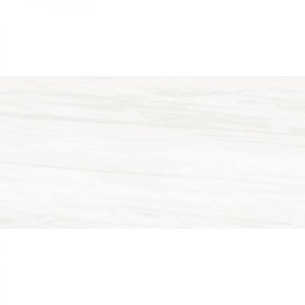 Bianco Dolomite Porcelain Glossy Tile 12x24 Inch