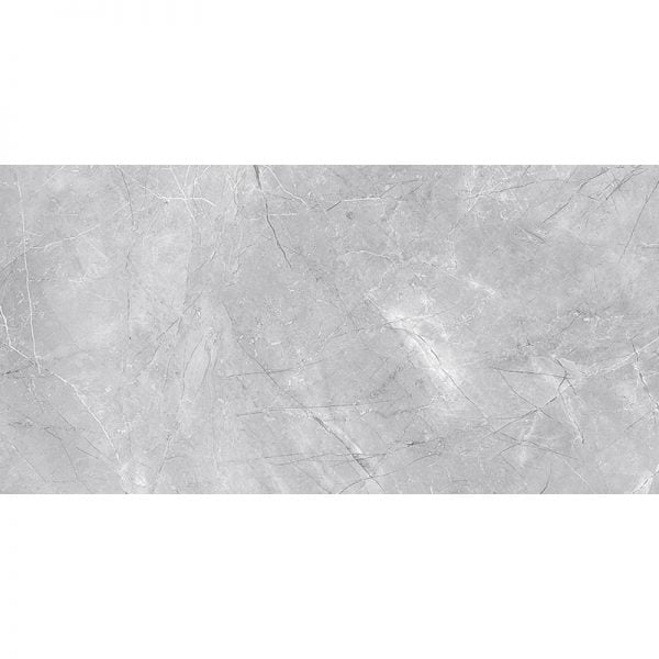 Pulpis Grey Porcelain Glossy Tile 12x24 Inch