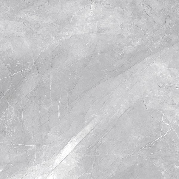 Pulpis Grey Porcelain Glossy Tile 24x24 Inch