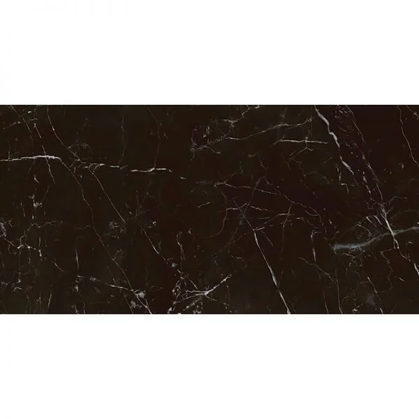 Sombra Black Porcelain Glossy Tile 24x48 Inch