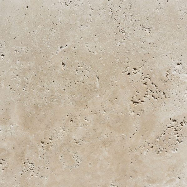 Miami Light Rustic Brushed Chiselled Travertine Tile 18x18x3/8 Inch