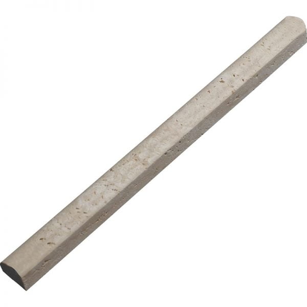 Miami Light Modern Honed Travertine Molding Cane Bullnose 1×12 Inch