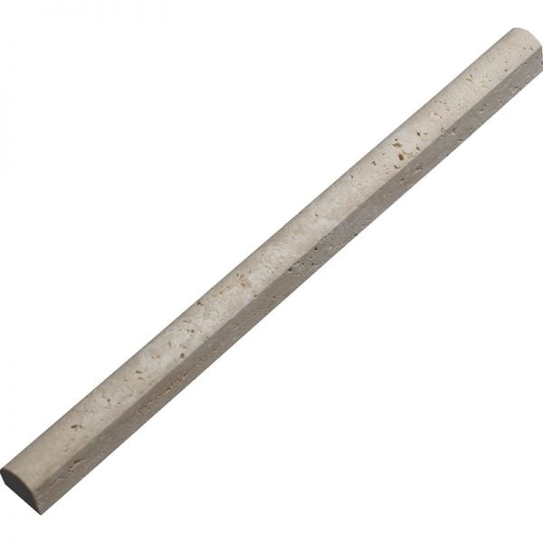 Miami Light Rustic Honed Travertine Molding Bullnose Edge 3/4x12 Inch