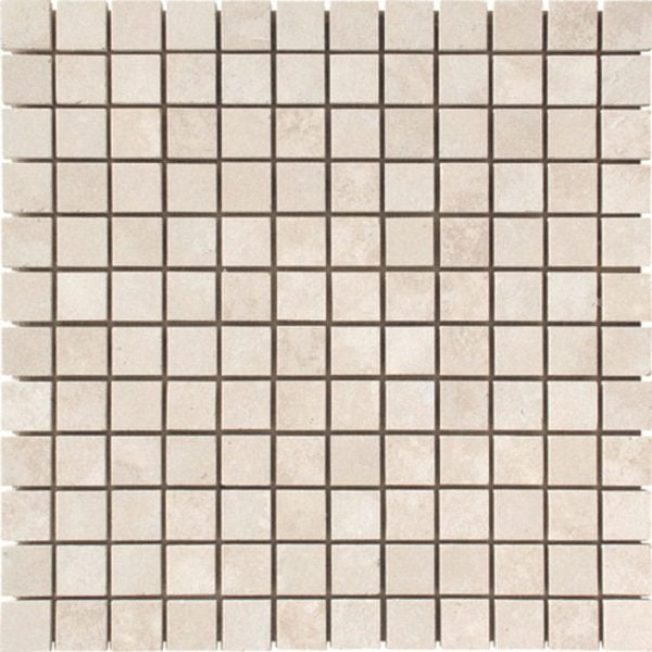 Miami Light Modern Filled&Honed Travertine Mosaic Straight 1×1 Inch