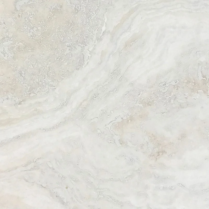 Bianco Modern Filled&Honed Travertine Tile 12x12x1/2 Inch