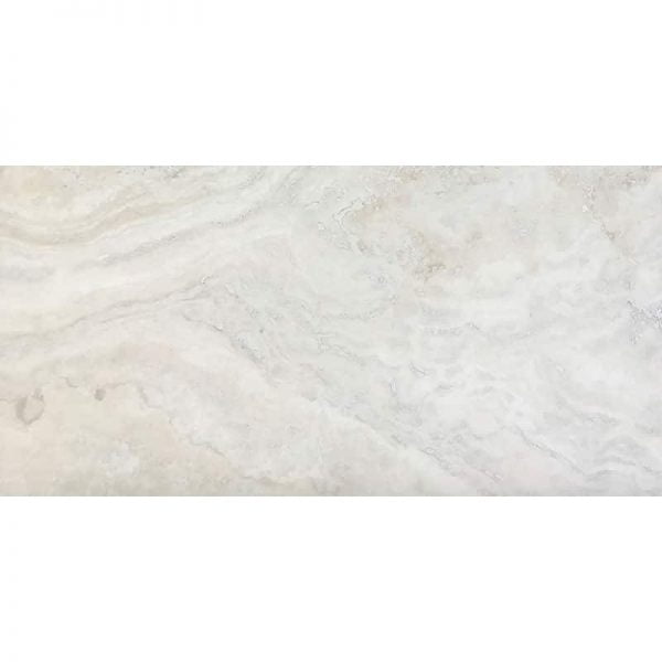 Bianco Modern Filled&Honed Travertine Tile 12x24x1/2 Inch