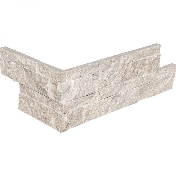 Ivory Ledger Wall Panel Corner Split Face