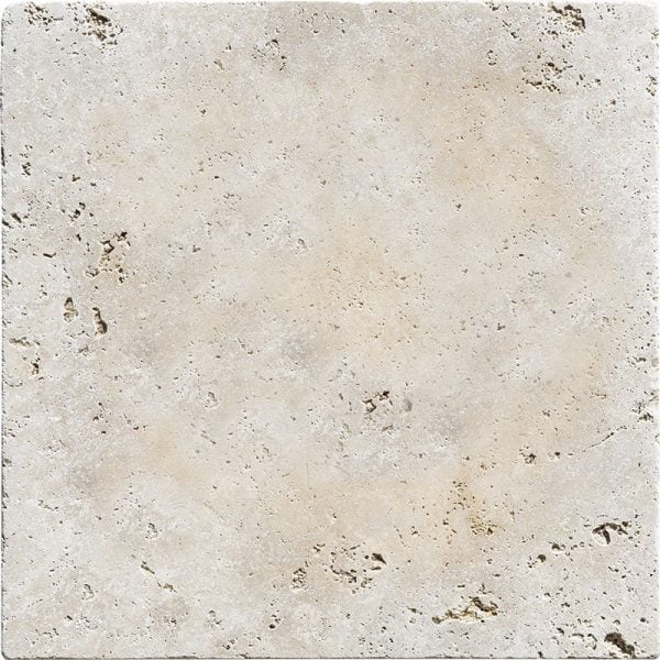 Miami Light Rustic Tumbled Travertine Tile 12x12x1/2 Inch