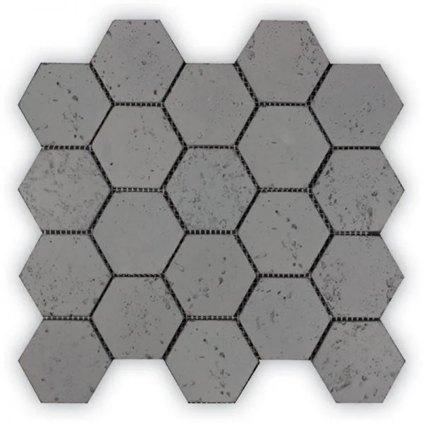 Ecostone Dark Grey 3 Inch Hexagon