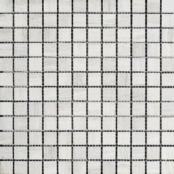 Haisa Honed Marble Mosaic Straight 1x1 Inch